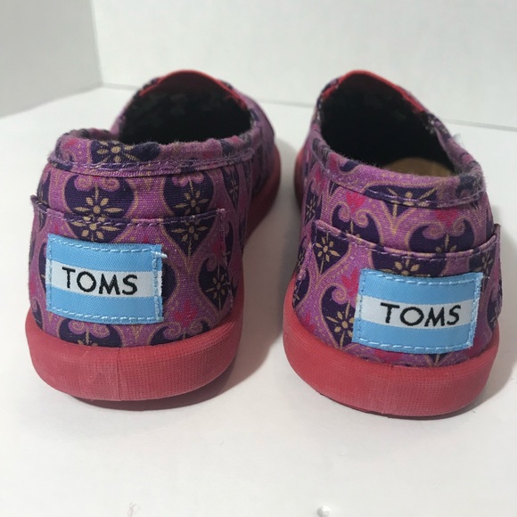 TOMS DISNEY IT’S A SMALL WORLD PINK PURPLE 1Y - Picture 4 of 7